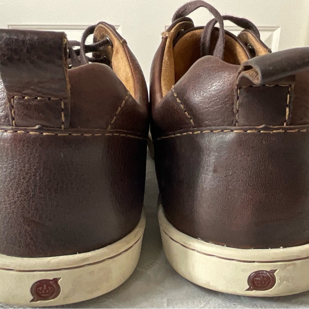 Born Men´s Bayne Sneakers Brown Leather Lace Up Shoes Size 10.5 - Picture 4 of 6